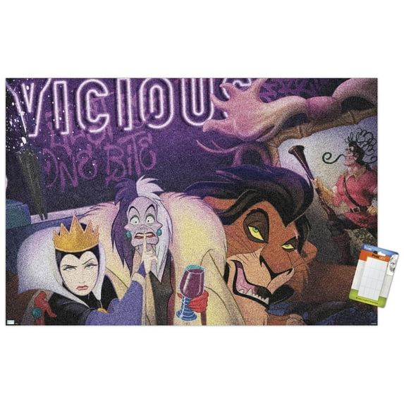 Disney Villains - Vicious Wall Poster, 22.375" x 34"