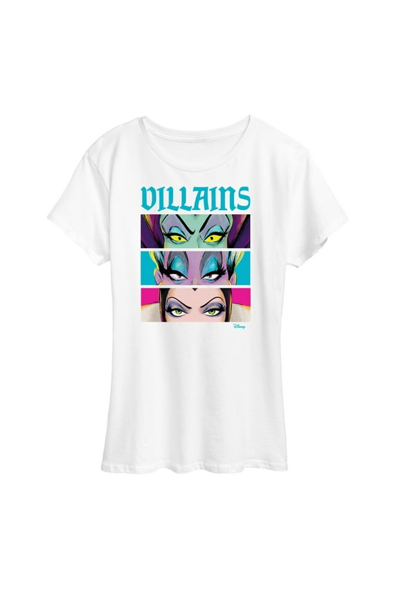 Villains - Villains Maleficent Ursula Evil King Stacked - Women's Short Sleeve Graphic T-Shirt