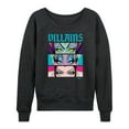 thumbnail image 1 of Disney Villains - Villains Stacked - Women's Lightweight French Terry Long Sleeve Shirt, 1 of 5