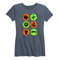 thumbnail image 1 of Disney Villains - Villian Symbols - Women's Short Sleeve Graphic T-Shirt, 1 of 5