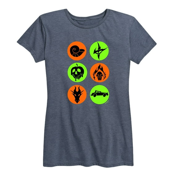 Disney Villains - Villian Symbols - Women's Short Sleeve Graphic T-Shirt