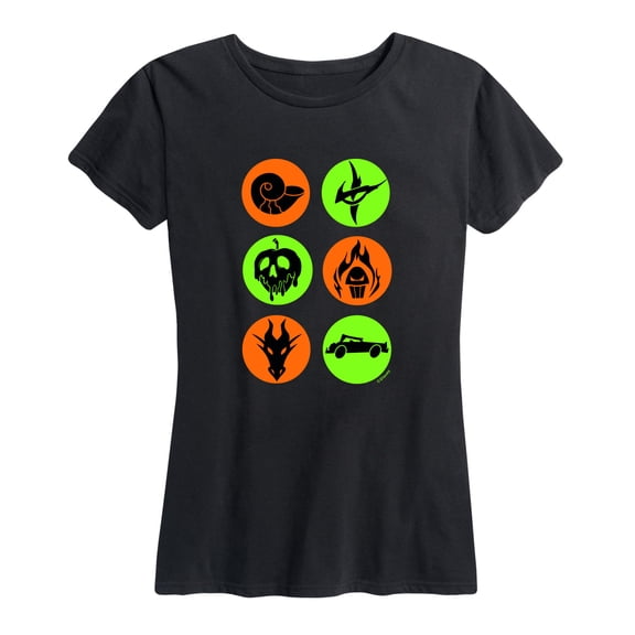 Disney Villains - Villian Symbols - Women's Short Sleeve Graphic T-Shirt