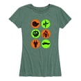 thumbnail image 1 of Disney Villains - Villian Symbols - Women's Short Sleeve Graphic T-Shirt, 1 of 5