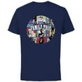 thumbnail image 1 of Disney Villains Wicked Circle 2024 Family Trip Vacation - Short Sleeve Cotton T-Shirt for Adults - Customized-Navy, 1 of 5