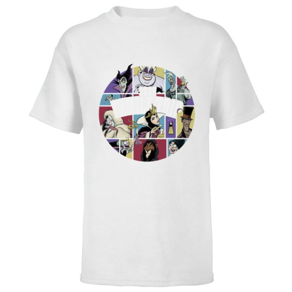 Disney Villains Wicked Circle 2024 Family Trip Vacation - Short Sleeve T-Shirt for Kids - Customized-White