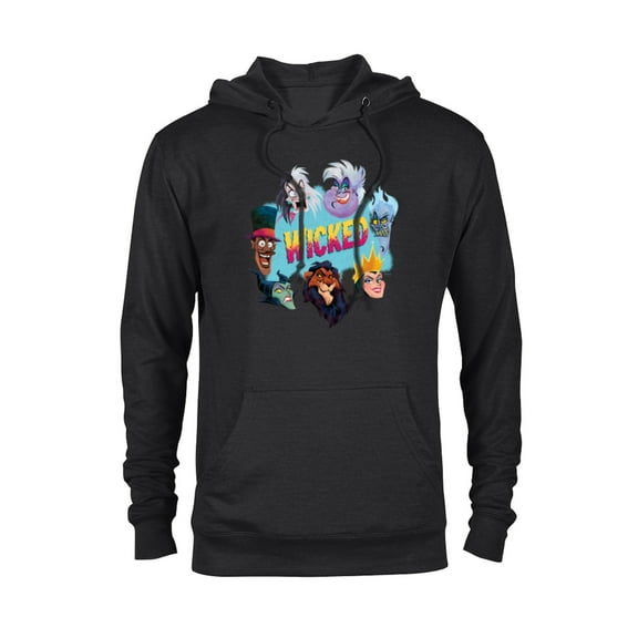 Disney Villains Wicked Ensemble of Evil - Pullover Hoodie for Adults - Customized-Black