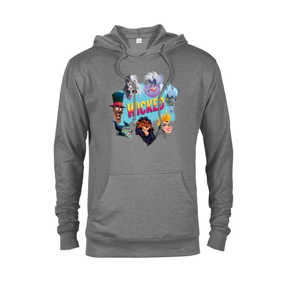 Disney Villains Wicked Ensemble of Evil - Pullover Hoodie for Adults - Customized-Graphite Heather