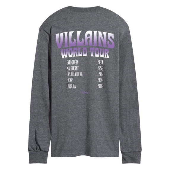 Disney Villains - World Tour - Men's Long Sleeve Graphic T-Shirt