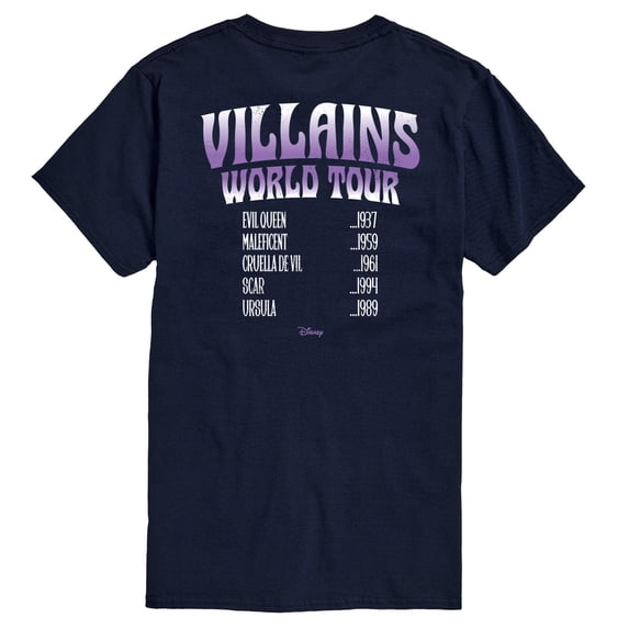 Disney Villains - World Tour - Men's Short Sleeve Graphic T-Shirt
