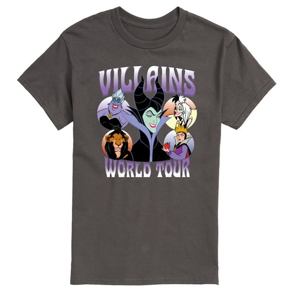 Disney Villains - World Tour - Men's Short Sleeve Graphic T-Shirt