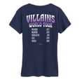 thumbnail image 1 of Disney Villains - World Tour - Women's Short Sleeve Graphic T-Shirt, 1 of 4