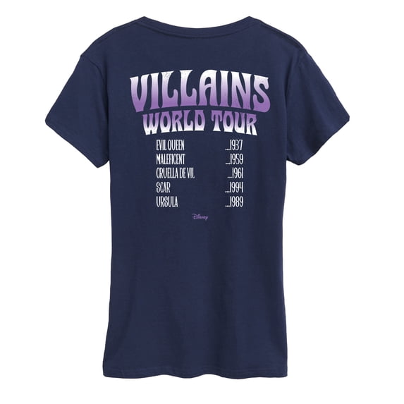 Disney Villains - World Tour - Women's Short Sleeve Graphic T-Shirt