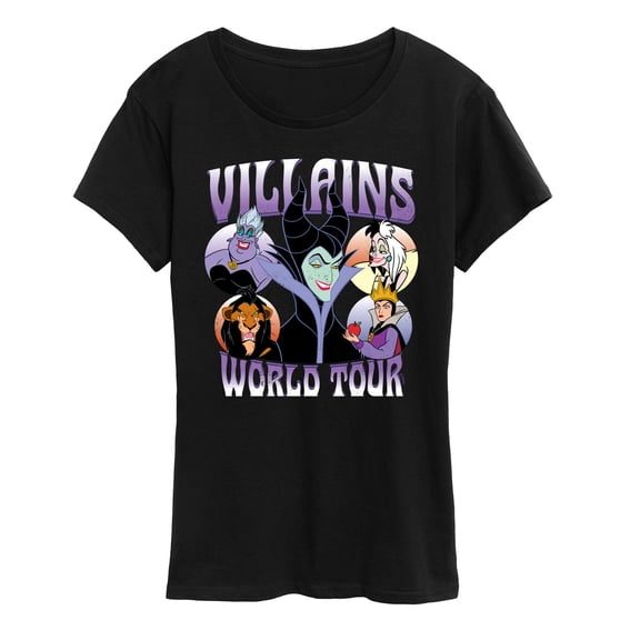Disney Villains - World Tour - Women's Short Sleeve Graphic T-Shirt