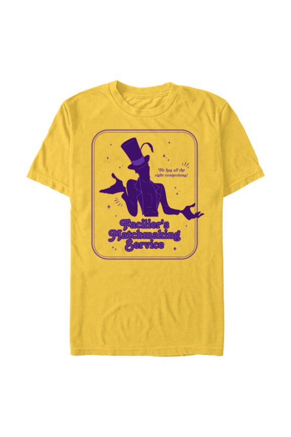 Villains for Hire Facilier’s Matchmaking Service - Short Sleeve Blended T-Shirt for Adults - Customized-Yellow