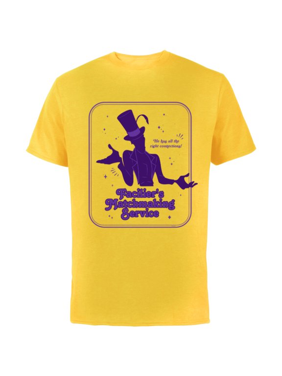 Villains for Hire Facilier’s Matchmaking Service - Short Sleeve Cotton T-Shirt for Adults - Customized-Yellow