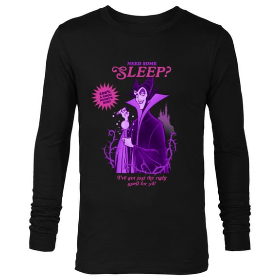 Disney Villains for Hire Maleficent Need Some Sleep? - Long Sleeve T-Shirt for Men - Customized-Black