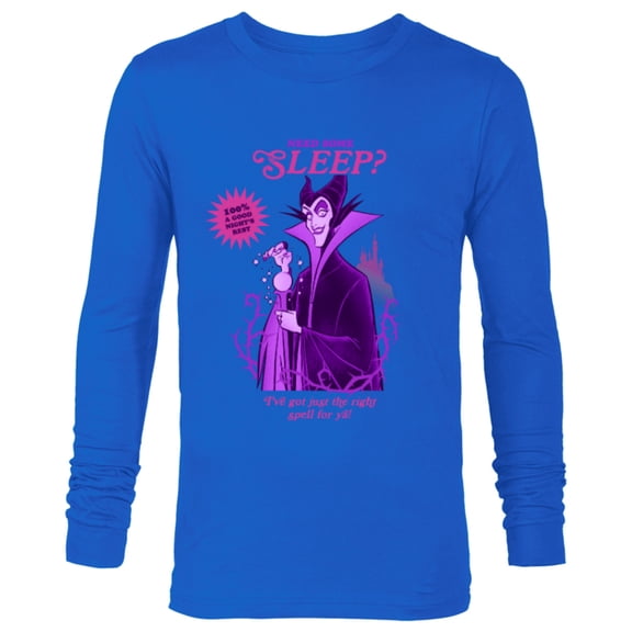 Disney Villains for Hire Maleficent Need Some Sleep? - Long Sleeve T-Shirt for Men - Customized-Navy