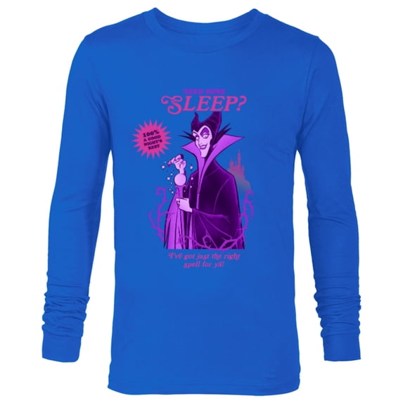 Disney Villains for Hire Maleficent Need Some Sleep? - Long Sleeve T-Shirt for Men - Customized-Navy