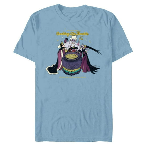 Disney Villains for Hire Potion Queens Cooking Up Trouble - Short Sleeve Blended T-Shirt for Adults - Customized-Ocean Blue