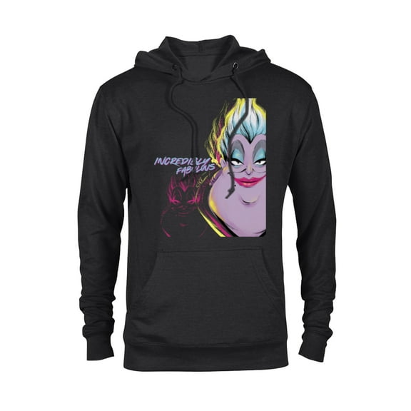 Disney Villains the Little Mermaid Ursula Totally Fabulous - Pullover Hoodie for Adults - Customized-Black