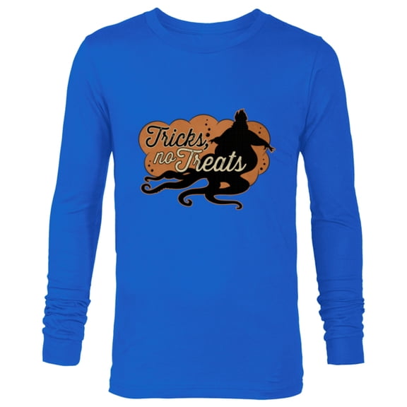 Disney Villains the Little Mermaid Ursula Tricks No Treats - Long Sleeve T-Shirt for Men - Customized-Navy