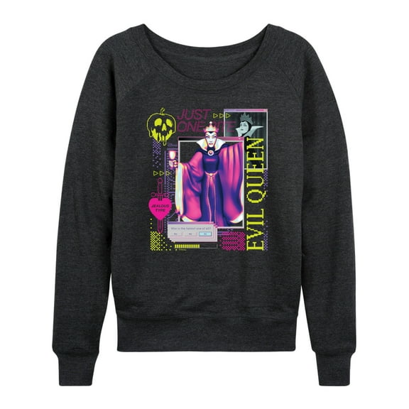 Disney Villians - Evil Queen Vapor Wave - Women's French Terry Pullover Sweatshirt