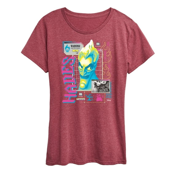 Disney Villians - Hades Vapor Wave - Women's Short Sleeve Graphic T-Shirt