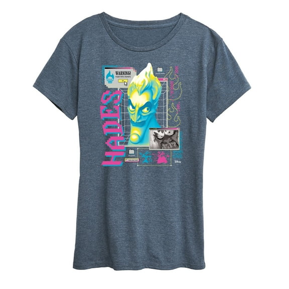 Disney Villians - Hades Vapor Wave - Women's Short Sleeve Graphic T-Shirt