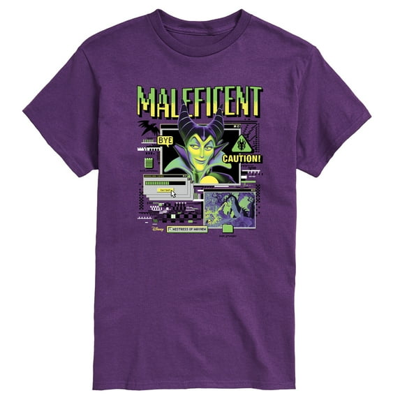 Disney Villians - Maleficent Computer Pop Up - Men's Short Sleeve Graphic T-Shirt
