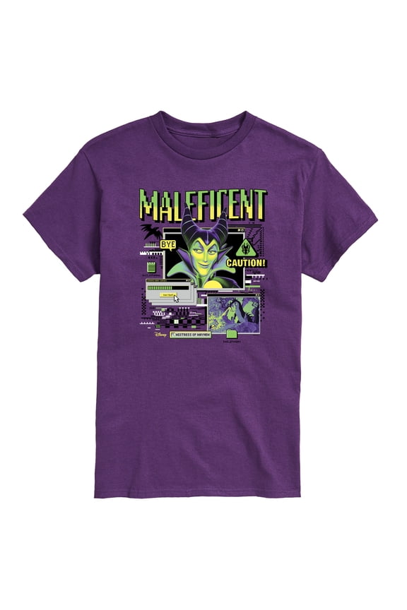 Villians - Maleficent Computer Pop Up - Men's Short Sleeve Graphic T-Shirt
