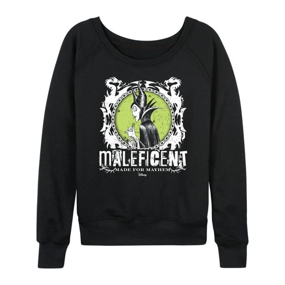 Disney Villians - Maleficent Made For Mayhem - Women's French Terry Pullover Long Sleeve Shirt