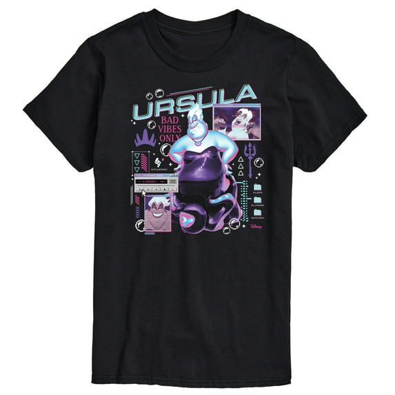 Disney Villians - Ursula Computer Pop Up - Men's Short Sleeve Graphic T-Shirt
