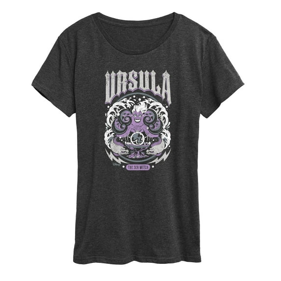 Disney Villians - Ursula The Sea Witch - Women's Short Sleeve Graphic T-Shirt