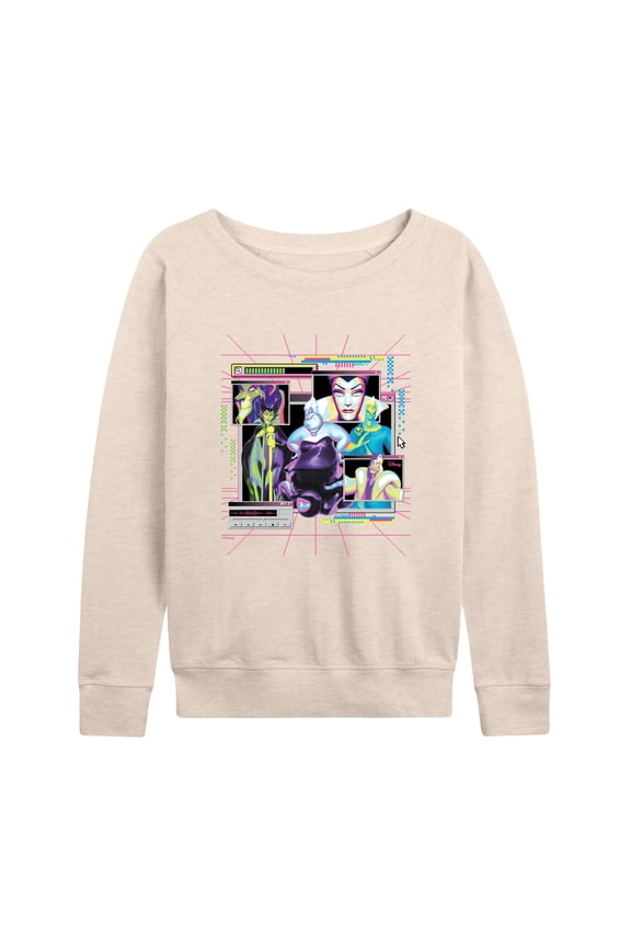 Villians - Villians Group Vapor Wave - Women's French Terry Pullover Sweatshirt
