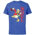 thumbnail image 1 of Disney Vintage Donald Duck Noel Holiday - Short Sleeve Cotton T-Shirt for Adults - Customized-Royal Heather, 1 of 5