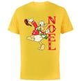 thumbnail image 1 of Disney Vintage Donald Duck Noel Holiday - Short Sleeve Cotton T-Shirt for Adults - Customized-Yellow, 1 of 5
