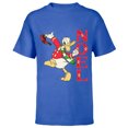 thumbnail image 1 of Disney Vintage Donald Duck Noel Holiday - Short Sleeve T-Shirt for Kids - Customized-Royal, 1 of 5