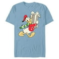 thumbnail image 1 of Disney Vintage Donald Duck with Holiday Present - Short Sleeve Blended T-Shirt for Adults - Customized-Ocean Blue, 1 of 5