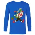 thumbnail image 1 of Disney Vintage Goofy Holiday Presents - Long Sleeve T-Shirt for Men -Customized-Royal, 1 of 5