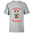 thumbnail image 1 of Disney Vintage Mickey Mouse Christmas Holiday - Short Sleeve T-Shirt for Kids -Customized-Athletic Heather, 1 of 5