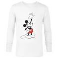 thumbnail image 1 of Disney Vintage Mickey Mouse Hey There - Long Sleeve T-Shirt for Men - Customized-White, 1 of 5