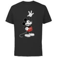 thumbnail image 1 of Disney Vintage Mickey Mouse Hey There - Short Sleeve Cotton T-Shirt for Adults - Customized-Black, 1 of 5