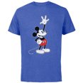 thumbnail image 1 of Disney Vintage Mickey Mouse Hey There - Short Sleeve Cotton T-Shirt for Adults - Customized-Royal Heather, 1 of 5