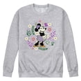 thumbnail image 1 of Disney - Vintage Minnie Floral Circle - Men's Crew Fleece Sweatshirt, 1 of 5