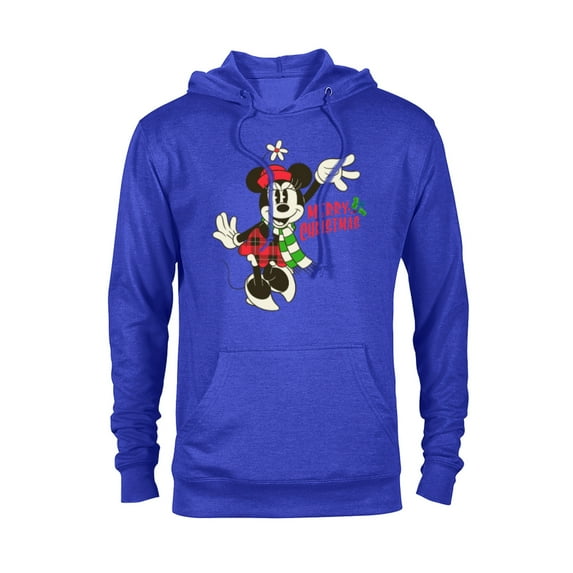 Disney Vintage Minnie Mouse Christmas - Pullover Hoodie for Adults -Customized-Royal Heather