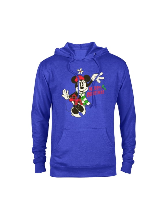 Vintage Minnie Mouse Christmas - Pullover Hoodie for Adults -Customized-Royal Heather