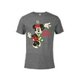 thumbnail image 1 of Disney Vintage Minnie Mouse Christmas - Short Sleeve Blended T-Shirt for Adults -Customized-Graphite Snow Heather, 1 of 4