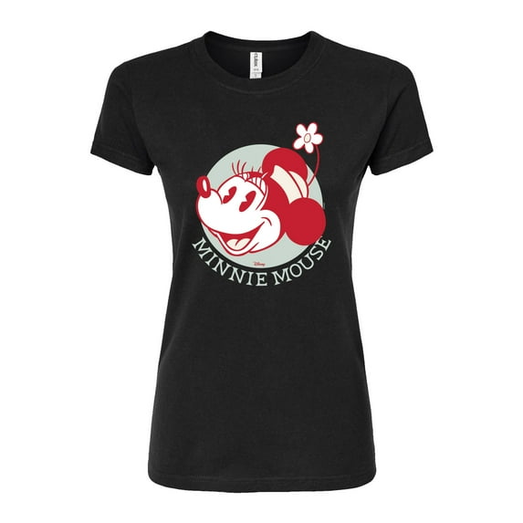 Disney - Vintage Minnie Mouse - Juniors Fitted Graphic T-Shirt