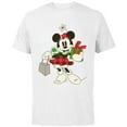 thumbnail image 1 of Disney Vintage Minnie Mouse Retro Holiday - Short Sleeve Cotton T-Shirt for Adults - Customized-White, 1 of 5