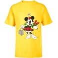 thumbnail image 1 of Disney Vintage Minnie Mouse Retro Holiday - Short Sleeve T-Shirt for Kids - Customized-Yellow, 1 of 5